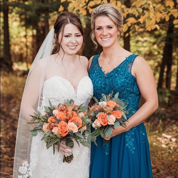 Teal Dress - Picture 1 of 7